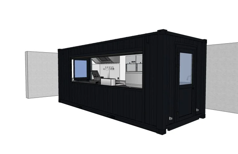 Snack container 3d container concept