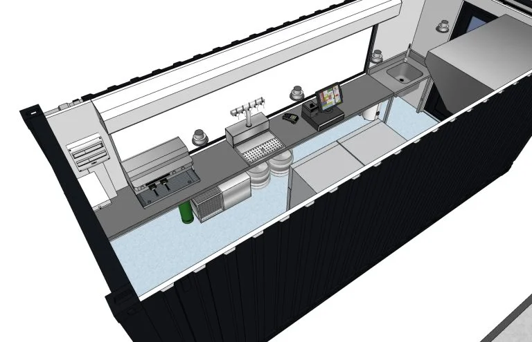 Snack container 3d container concept