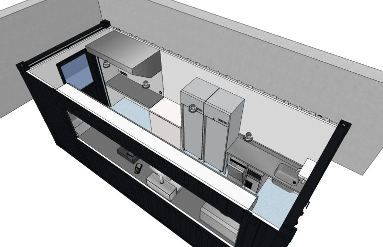 Snack container 3d container concept
