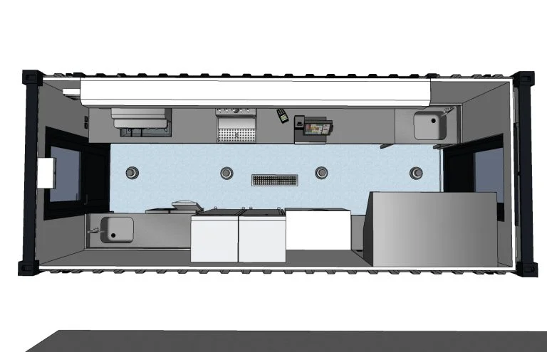 Snack container 3d container concept
